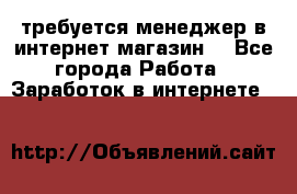 требуется менеджер в интернет магазин  - Все города Работа » Заработок в интернете   